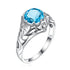 SILVERCHAKRA Vintage Real 925 Silver Rings for Women 2ct Round Opal Ring Artistic filigree Art Deco Fine Jewelry Lady Mom Gifts