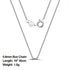 Rinntin 925 Sterling Silver Basic Women's Neck Chain Cable Bamboo Twisted Chain Fashion Side Bead Box Chain Necklace Jewelry