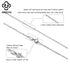 Rinntin 925 Sterling Silver Cable Link Chain Necklace for Women 45cm/50cm/55cm Simple Women's Neck Chain Silver Jewelry SC06