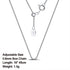 Rinntin 925 Sterling Silver Basic Women's Neck Chain Cable Bamboo Twisted Chain Fashion Side Bead Box Chain Necklace Jewelry