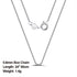 Rinntin 925 Sterling Silver Basic Women's Neck Chain Cable Bamboo Twisted Chain Fashion Side Bead Box Chain Necklace Jewelry