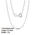 Rinntin Handmade 925 Sterling Silver Fashion 1.2mm Ball Bead Chain Necklace 40/45/50/55/60cm for Women Chain Jewelry Gift SC24