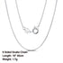 Rinntin 925 Sterling Silver Basic Women's Neck Chain Cable Bamboo Twisted Chain Fashion Side Bead Box Chain Necklace Jewelry