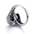 Woman Rings Rainbow Mystic Topaz Stone Eye of God Real 925 Silver Ring Female Dating Party Fine Jewelry