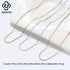 Rinntin 925 Sterling Silver Basic Women's Neck Chain Cable Bamboo Twisted Chain Fashion Side Bead Box Chain Necklace Jewelry