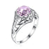 SILVERCHAKRA Vintage Real 925 Silver Rings for Women 2ct Round Opal Ring Artistic filigree Art Deco Fine Jewelry Lady Mom Gifts