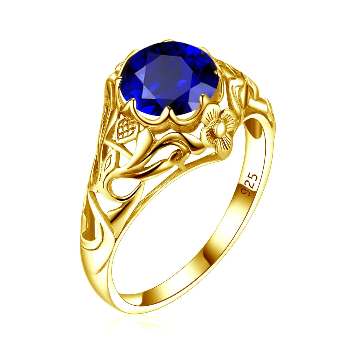 SILVERCHAKRA Vintage Real 925 Silver Rings for Women 2ct Round Opal Ring Artistic filigree Art Deco Fine Jewelry Lady Mom Gifts