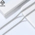 Rinntin Italian 2.5mm/3.0mm Cubic Zirconia Bezel-Set Tennis Necklace for Women 925 Sterling Silver Tennis Chain Jewelry SC52