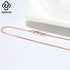 Rinntin 0.7mm Width 40cm-60CM Thin Real 925 Sterling Silver Slim Box Chain Necklace Women Girls Children Jewelry Collares SC07