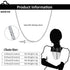 Rinntin 14K Gold 925 Sterling Silver Italian Chopin Chain Necklace for Women Fashion Handmade Basic Neck Chain Jewelry SC53