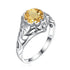 SILVERCHAKRA Vintage Real 925 Silver Rings for Women 2ct Round Opal Ring Artistic filigree Art Deco Fine Jewelry Lady Mom Gifts