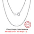 Rinntin 925 Sterling Silver Basic Women's Neck Chain Cable Bamboo Twisted Chain Fashion Side Bead Box Chain Necklace Jewelry