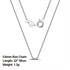Rinntin 925 Sterling Silver Basic Women's Neck Chain Cable Bamboo Twisted Chain Fashion Side Bead Box Chain Necklace Jewelry