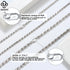 Rinntin 925 Sterling Silver 2.3mm Diamond-Cut Rope Chain Necklace For Women Men Fashion Silver Luxury Necklace Jewelry Gift SC29
