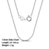Rinntin 925 Sterling Silver Basic Women's Neck Chain Cable Bamboo Twisted Chain Fashion Side Bead Box Chain Necklace Jewelry