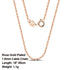 Rinntin 925 Sterling Silver Basic Women's Neck Chain Cable Bamboo Twisted Chain Fashion Side Bead Box Chain Necklace Jewelry