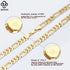 Rinntin 925 Sterling Silver 3.3mm Diamond-Cut Figaro Chain Necklace For Men Women Fashion Silver Necklace Luxury Jewelry SC34
