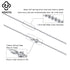Rinntin Handmade 925 Sterling Silver Fashion 1.2mm Ball Bead Chain Necklace 40/45/50/55/60cm for Women Chain Jewelry Gift SC24