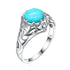 SILVERCHAKRA Vintage Real 925 Silver Rings for Women 2ct Round Opal Ring Artistic filigree Art Deco Fine Jewelry Lady Mom Gifts