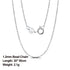Rinntin 925 Sterling Silver Basic Women's Neck Chain Cable Bamboo Twisted Chain Fashion Side Bead Box Chain Necklace Jewelry