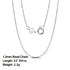 Rinntin Handmade 925 Sterling Silver Fashion 1.2mm Ball Bead Chain Necklace 40/45/50/55/60cm for Women Chain Jewelry Gift SC24