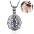 SILVERCHAKRA Big Mystic Topaz Gem Victorian Retro Pendant Necklaces for Women Floral Filigree Handmade 925 Silver Fine Jewelry