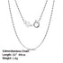 Rinntin 925 Sterling Silver Basic Women's Neck Chain Cable Bamboo Twisted Chain Fashion Side Bead Box Chain Necklace Jewelry