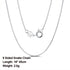 Rinntin 925 Sterling Silver Basic Women's Neck Chain Cable Bamboo Twisted Chain Fashion Side Bead Box Chain Necklace Jewelry