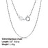 Rinntin 925 Sterling Silver Basic Women's Neck Chain Cable Bamboo Twisted Chain Fashion Side Bead Box Chain Necklace Jewelry