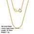 Rinntin 925 Sterling Silver Basic Women's Neck Chain Cable Bamboo Twisted Chain Fashion Side Bead Box Chain Necklace Jewelry