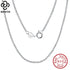 Rinntin 925 Sterling Silver Italian Handmade 1.2mm Chopin Chain Necklace for Women Fashion Simple Basic Neck Chain Jewelry SC53