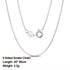 Rinntin 925 Sterling Silver Basic Women's Neck Chain Cable Bamboo Twisted Chain Fashion Side Bead Box Chain Necklace Jewelry