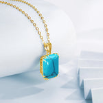 SILVERCHAKRA 585 14k Gold Color Necklaces Black Onyx Gemstones Pendant Necklace For Women 925 Sterling Silver Fine Jewelry