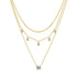 Rinntin Luxury 925 Sterling Silver Layered Choker Necklace for Women Brilliant Summer Necklace Party Jewelry Accessorry BQN43