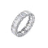 Rinntin 925 Sterling Silver Moissanite Diamond Engagement Band Ring D Color Bridal Proposal Rings Party Wedding Jewelry MOR24
