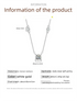 1CT Brilliant cut Moissanite Necklace for Women Solitaire Pendant Luxury Female Neck Chain 925 Sterling Silver 100%