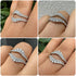 Newshe Certified Moissanite 925 Sterling Silver Ring Enhancer for Women Engagement Wedding Band Size 5-10