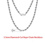 Rinntin 925 Sterling Silver Italian 2.6/3.7/5.0mm Flat Mariner Chain Necklace for Women Men Fashion Neck Chain Jewelry SC78