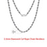 Rinntin 925 Sterling Silver Italian 2.6/3.7/5.0mm Flat Mariner Chain Necklace for Women Men Fashion Neck Chain Jewelry SC78