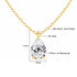 14K Gold Pear Cut Moissanite Diamond Necklaces for Women 0.5ct 1ct 2ct D VVS1 Solitaire Pendant Wedding Jewelry Certified