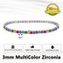 Rinntin Genuine 925 Sterling Silver Tennis Chain Bracelet Handmade High-end Luxury Hand Chain for Men Women Jewelry Gift SB128