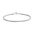 Rinntin Genuine 925 Sterling Silver Italian 2.0mm Franco Link Chain Bracelet for Women Vintage Silver Dainty Jewelry SB223
