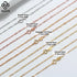 Rinntin 14K Gold 925 Sterling Silver 1.5mm Twisted Singapore Rope Chain Diamond-cut Thin Basic Necklace for Women Jewelry SC02