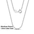 Rinntin Rose Gold 925 Sterling Silver Fashion Cable Link Chains Necklace for Women Thin Neck Chain Accessories Jewelry SC06