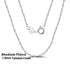 Rinntin 14K Gold 925 Sterling Silver 1.5mm Twisted Singapore Rope Chain Diamond-cut Thin Basic Necklace for Women Jewelry SC02