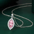 New 925 Sterling Silver Jewelry Elegant Feather Zircon Pendants Necklaces Women Fashion Exquisite Symbol CZ Wild Clavicle Chain
