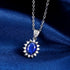 925 Sterling Silver Necklace For Women Round Pendent Sparkling Pave CZ Necklace Fashion Anniversary Birthday Jewelry Gifts N755