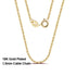 Rinntin Rose Gold 925 Sterling Silver Fashion Cable Link Chains Necklace for Women Thin Neck Chain Accessories Jewelry SC06