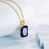 SILVERCHAKRA 585 14k Gold Color Necklaces Black Onyx Gemstones Pendant Necklace For Women 925 Sterling Silver Fine Jewelry
