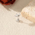 D Color Moissanite Screw Helix Earring 925 Sterling Silver Crown Design Heart Stud Earrings
